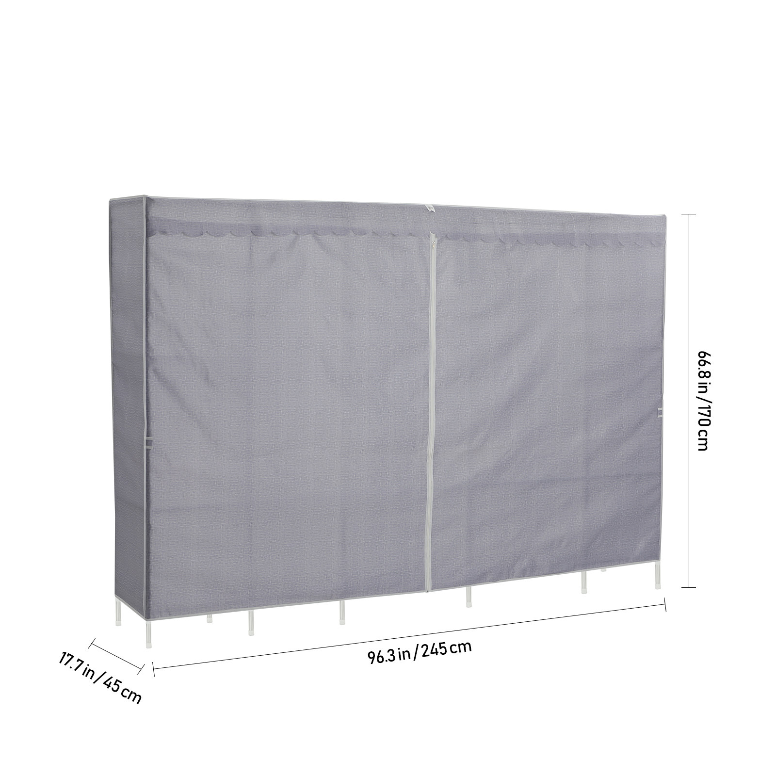 Clothes Rack With Cover Bedroo - đánh giá và giá Wardrobe Closet Portable Fabric Cover