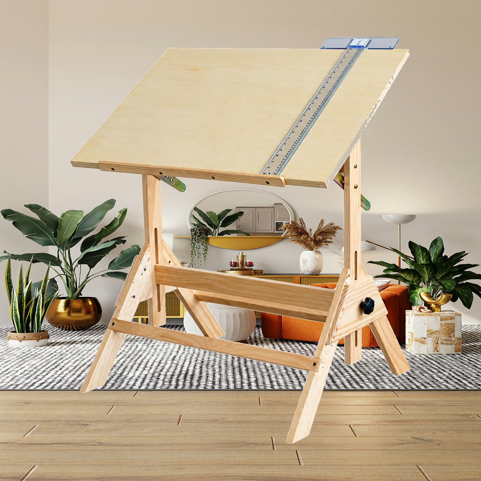 Wooden Drawing Table with Tilt - đánh giá và giá Tables